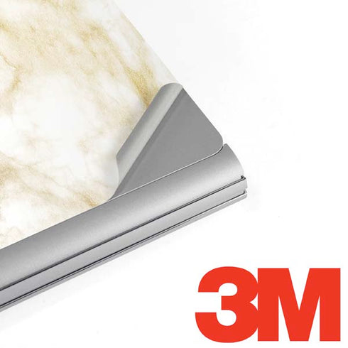 Gold and White Marble Surface Book 2 13.5in Skin